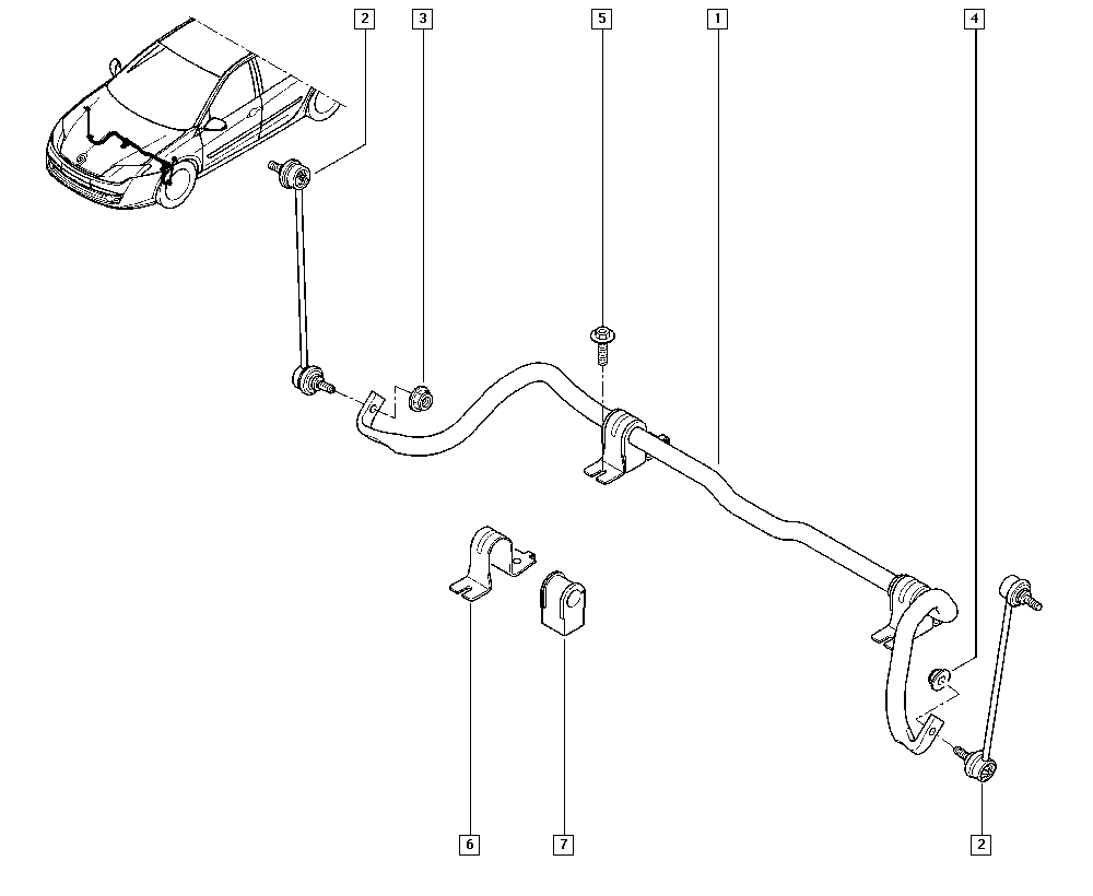RENAULT 54 61 800 01R - Asta / Puntone, Stabilizzatore www.autoricambi360.it