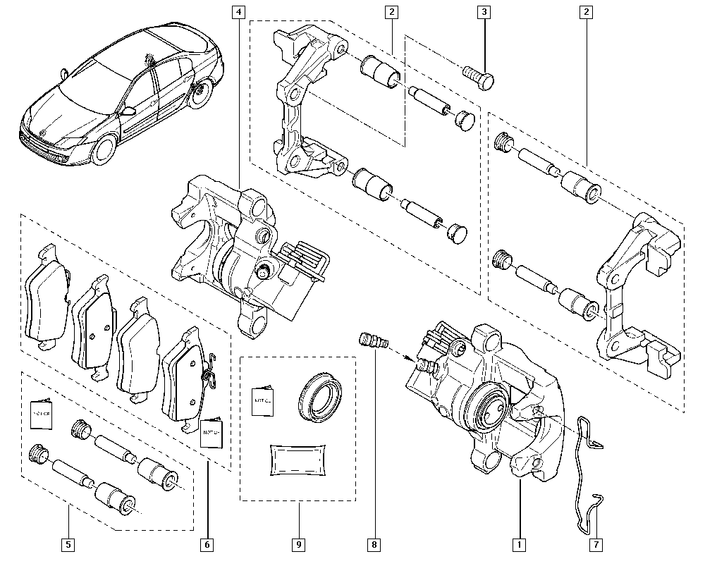 RENAULT 440601689R - Kit pastiglie freno, Freno a disco www.autoricambi360.it