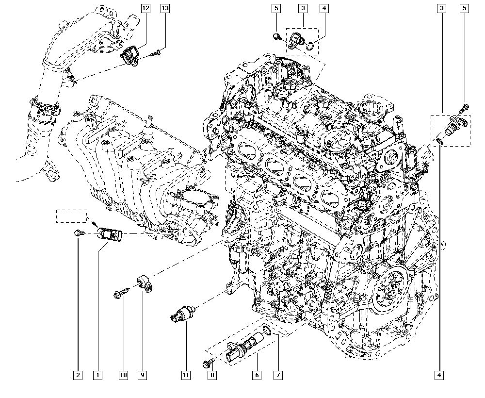 RENAULT 22 36 500 01R - Sensore, Pressione alimentazione www.autoricambi360.it