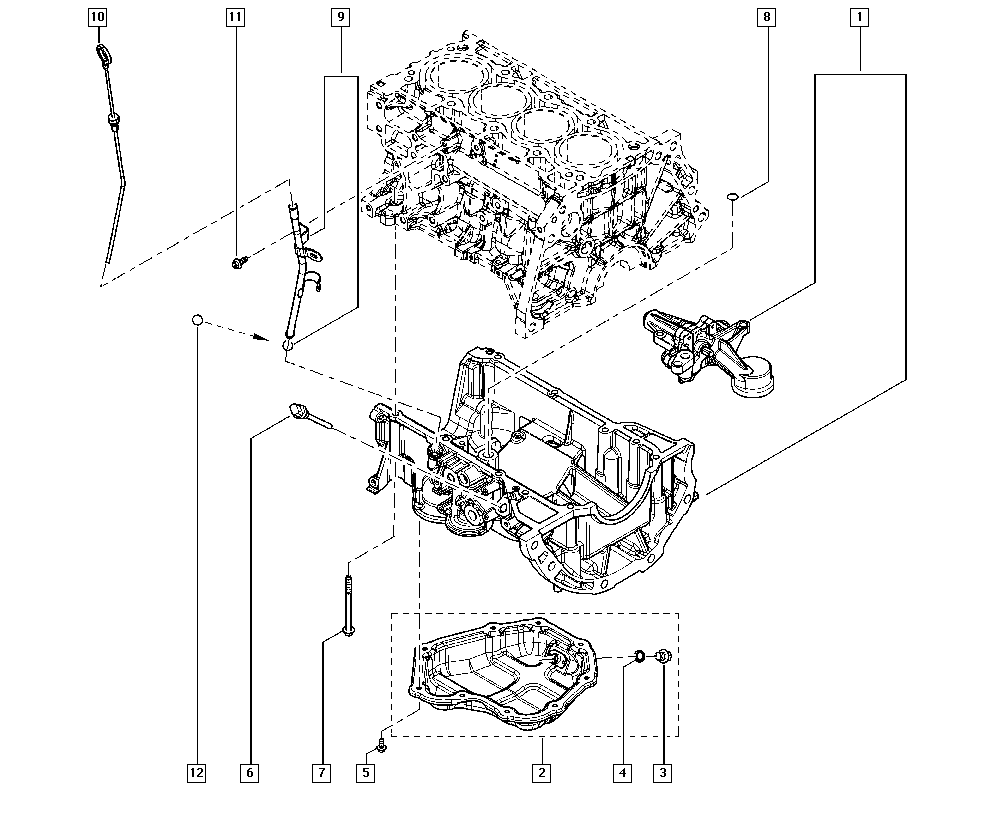 RENAULT 11 12 801 M0B - Vite di chiusura, vaschetta dell'olio www.autoricambi360.it