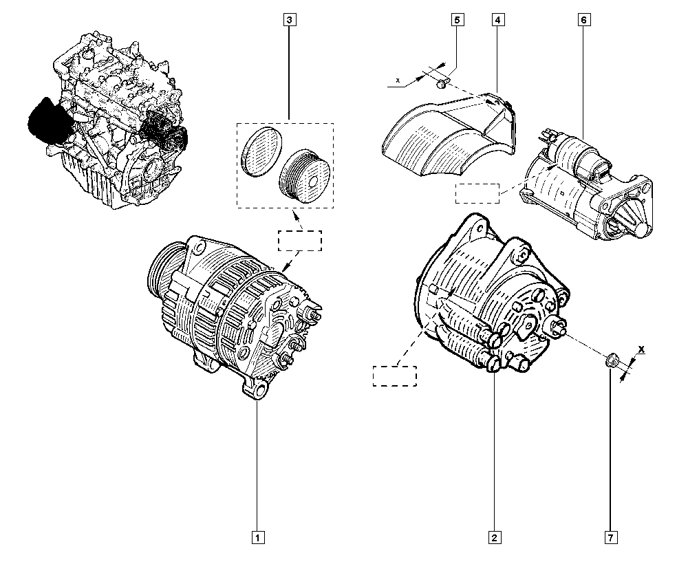 RENAULT 231007788R - Puleggia cinghia, Alternatore www.autoricambi360.it