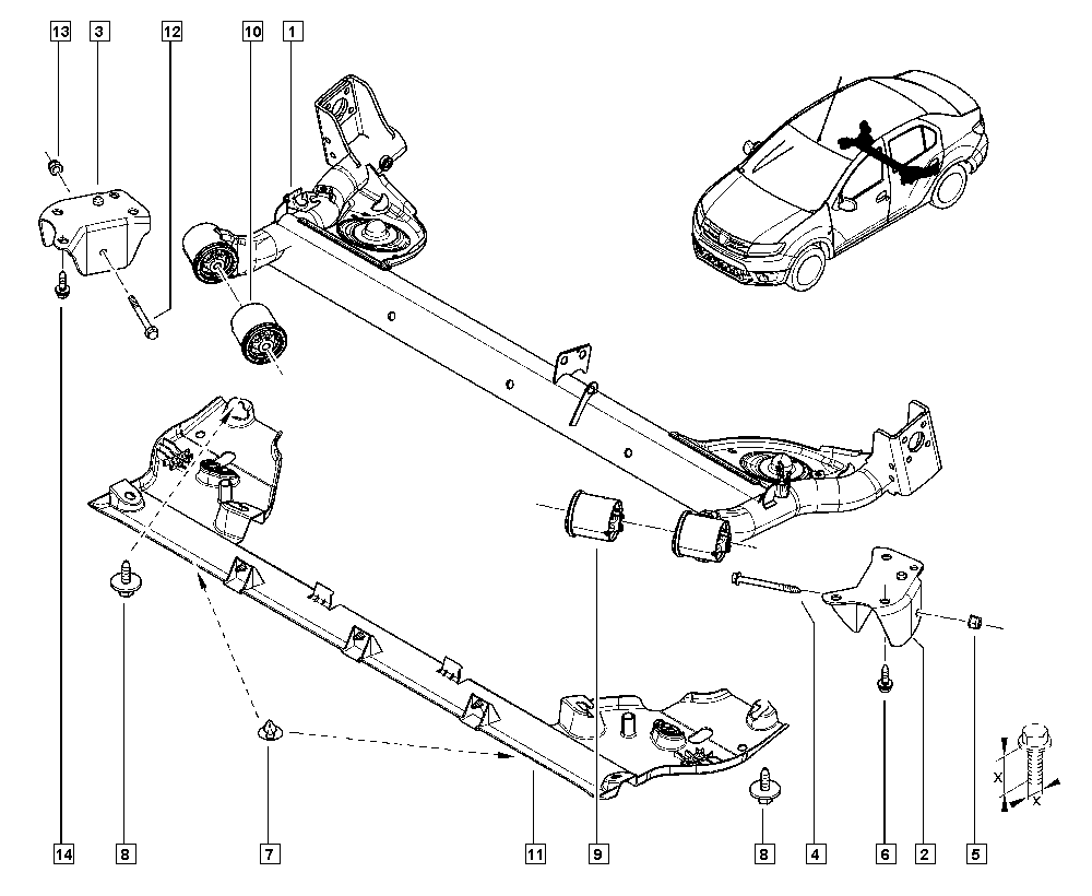 RENAULT 60 01 549 989 - Supporto, Braccio oscillante www.autoricambi360.it