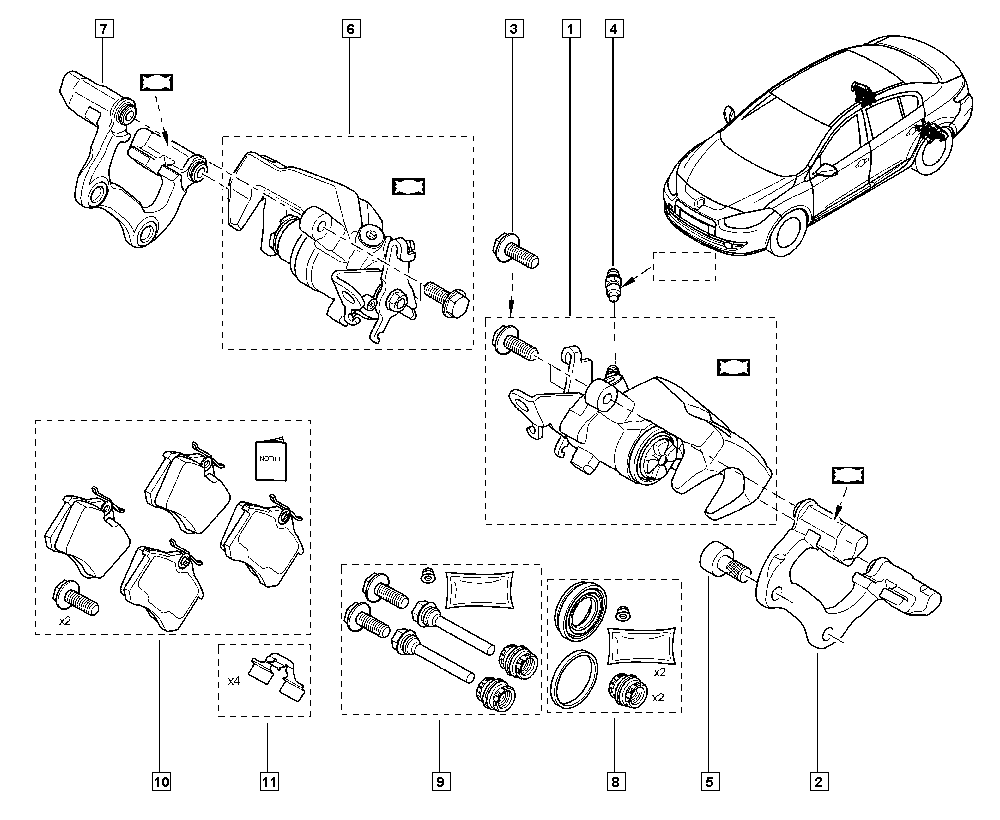 RENAULT 440605713R - Kit pastiglie freno, Freno a disco www.autoricambi360.it