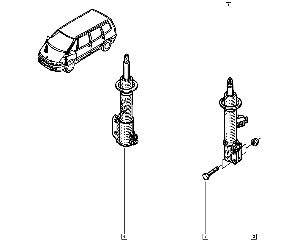 RENAULT 60 25 303 091 - Ammortizzatore www.autoricambi360.it
