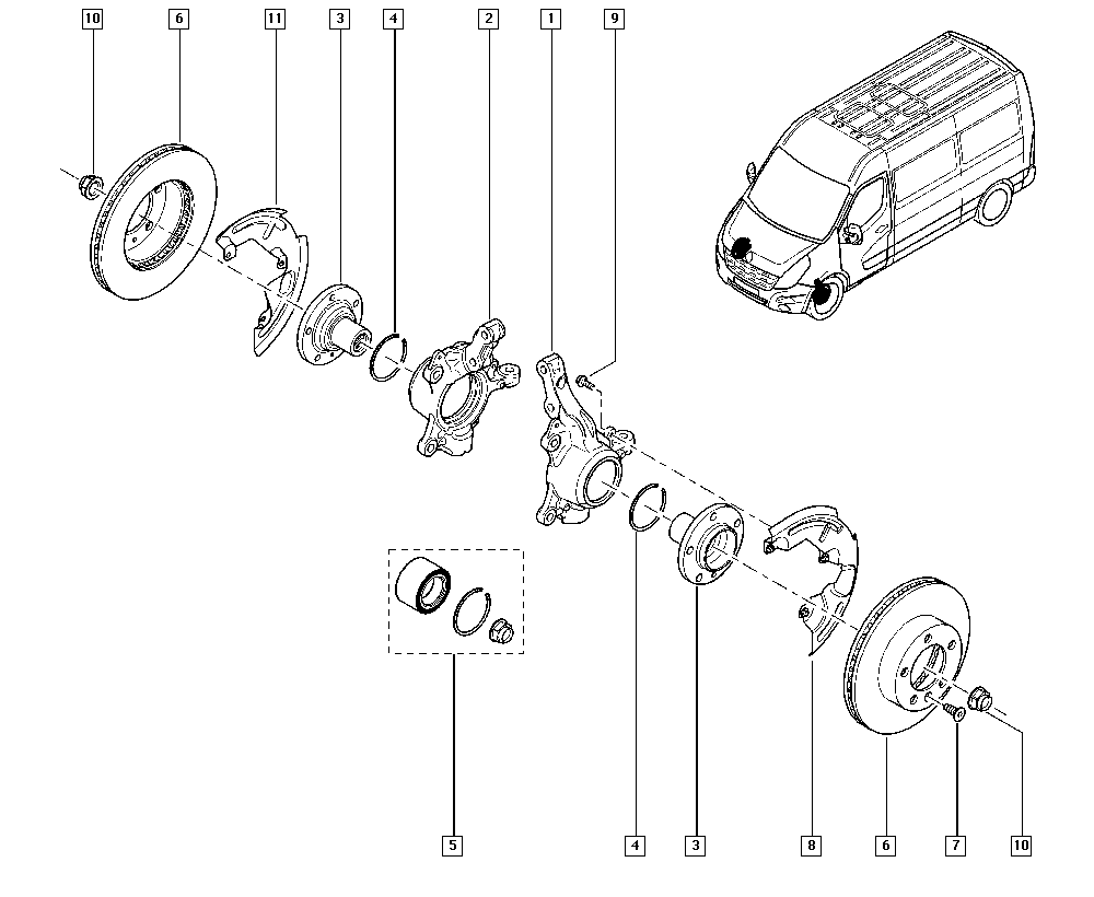 RENAULT 40 21 037 08R - Kit cuscinetto ruota www.autoricambi360.it