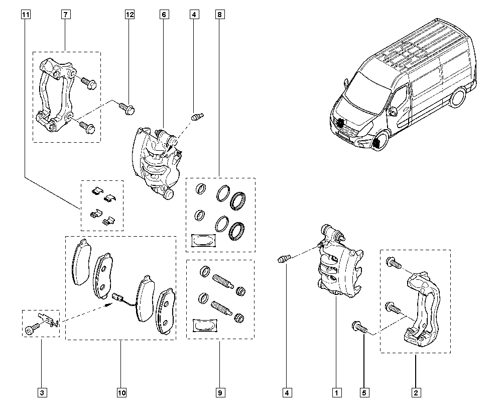RENAULT 410601061R - Kit pastiglie freno, Freno a disco www.autoricambi360.it