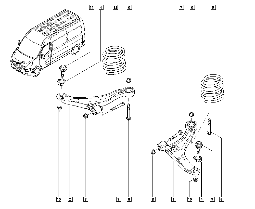 RENAULT 82 00 688 871 - Braccio oscillante, Sospensione ruota www.autoricambi360.it