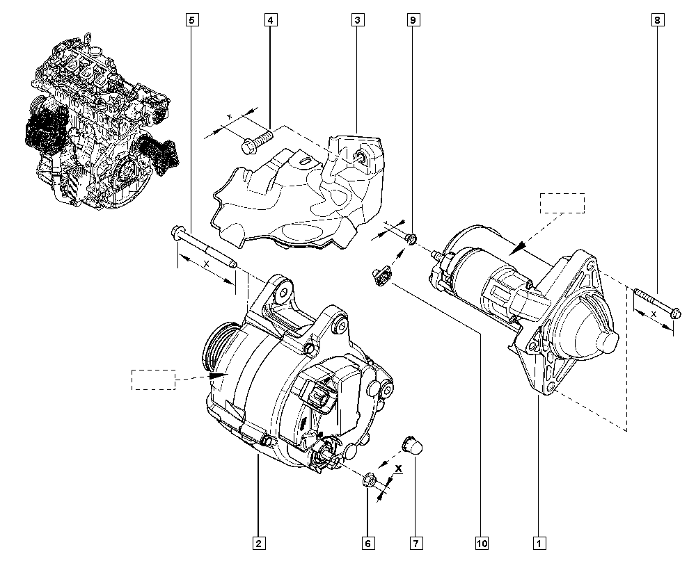 RENAULT 8200854119 - Alternatore www.autoricambi360.it