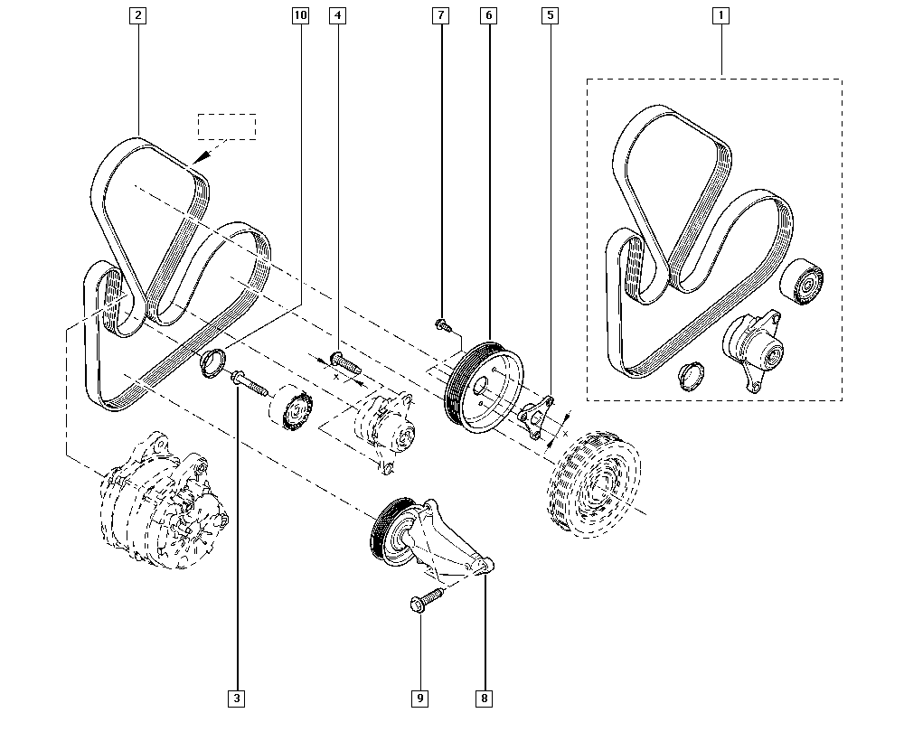 RENAULT 82 00 356 446 - Cinghia Poly-V www.autoricambi360.it