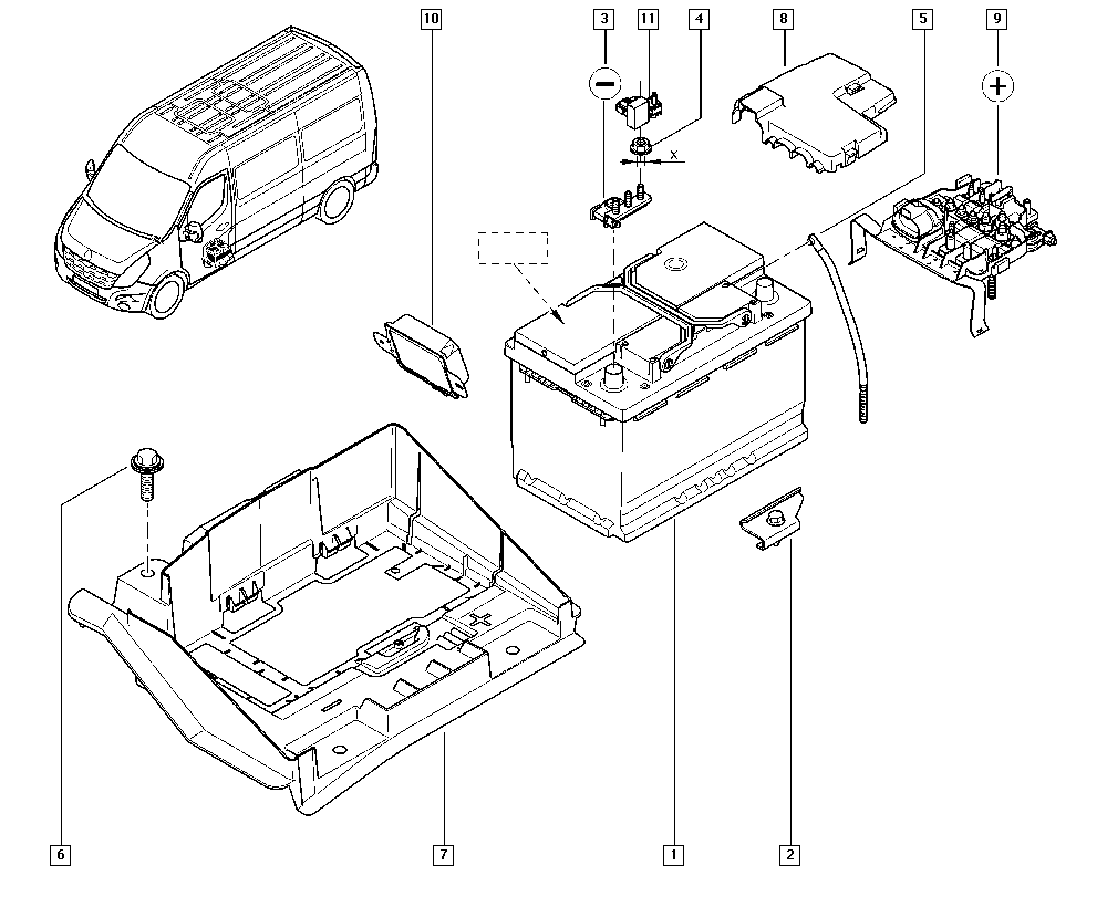RENAULT 7711419086 - Batteria avviamento www.autoricambi360.it