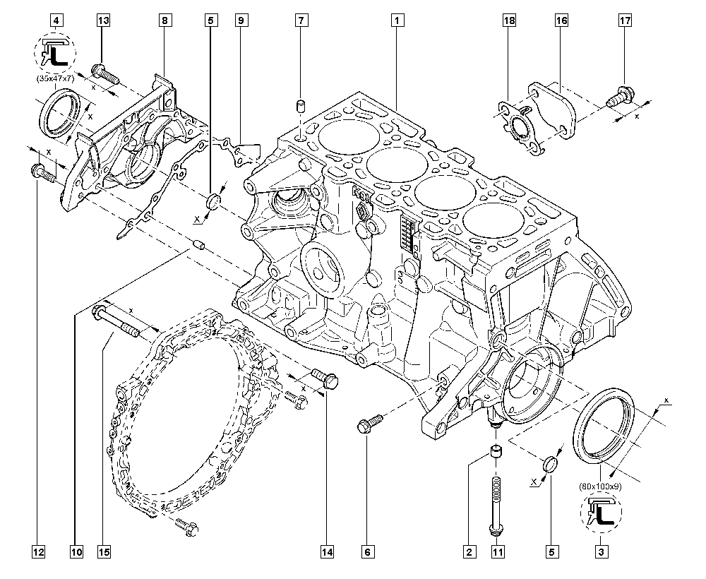 RENAULT 77 01 475 009 - Paraolio, Albero a camme www.autoricambi360.it
