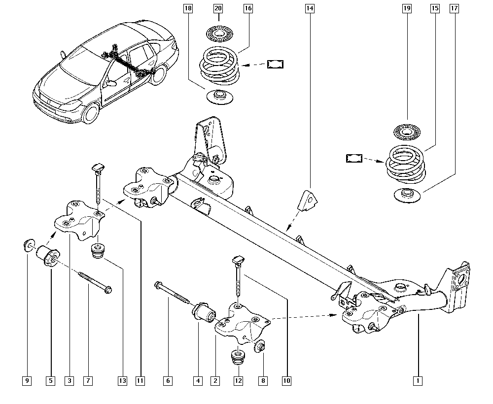 RENAULT 82 00 042 594 - Supporto, Braccio oscillante www.autoricambi360.it