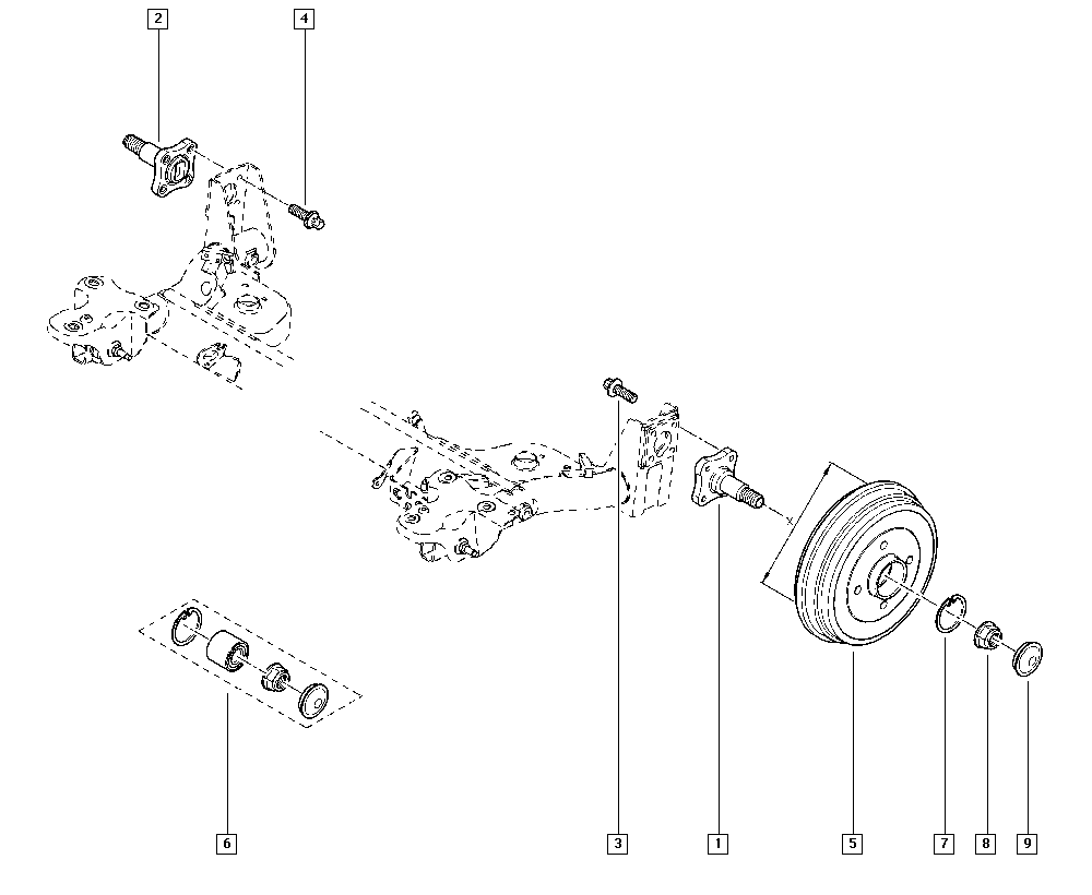RENAULT 7701205812 - Kit cuscinetto ruota www.autoricambi360.it