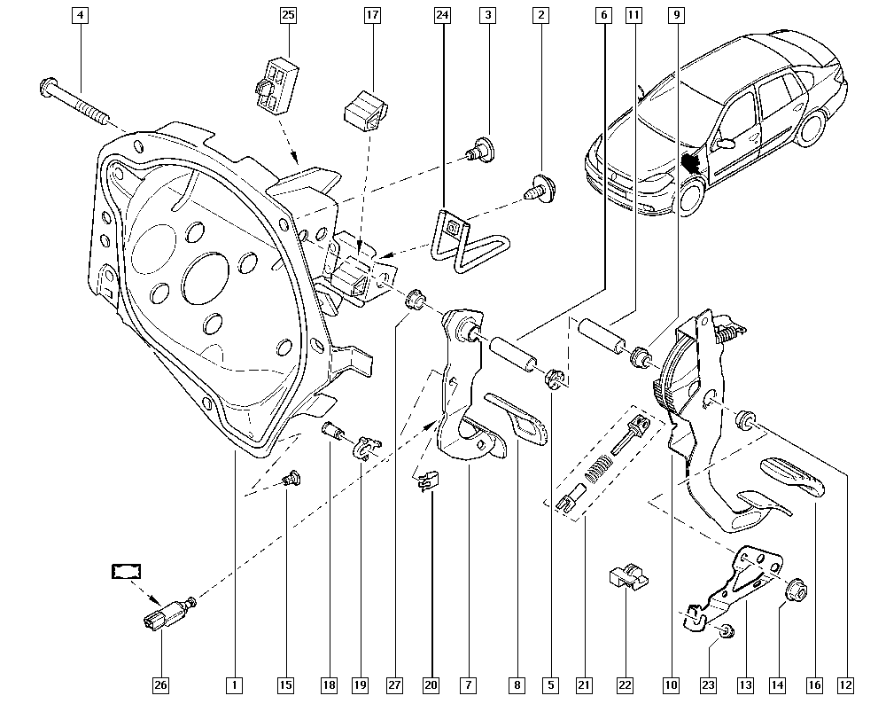 RENAULT 77 00 414 986 - Interruttore luce freno www.autoricambi360.it