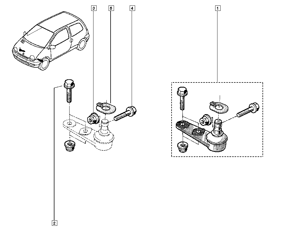 RENAULT 7701472038 - Giunto di supporto / guida www.autoricambi360.it