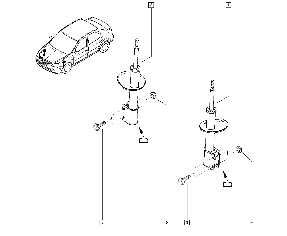 RENAULT 54 30 223 44R - Ammortizzatore www.autoricambi360.it
