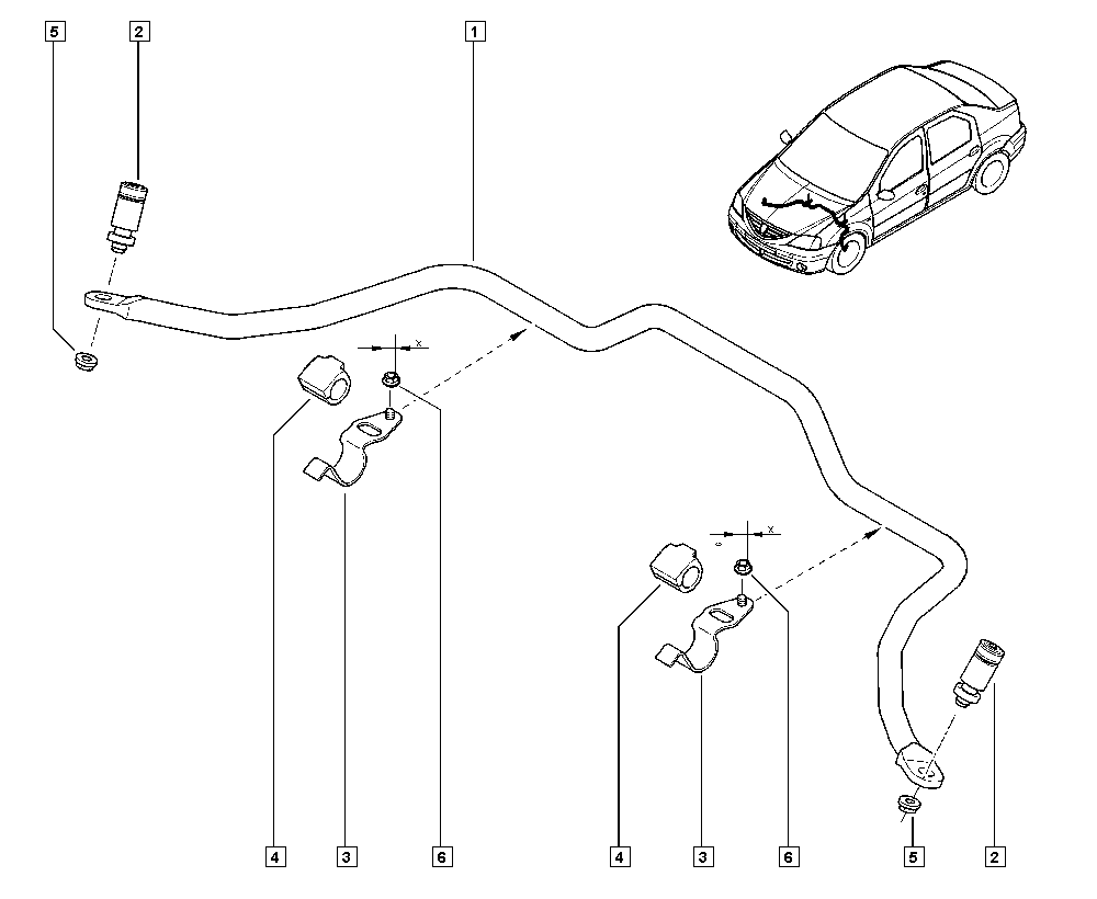 RENAULT 82 00 277 960 - Asta / Puntone, Stabilizzatore www.autoricambi360.it