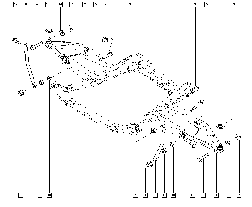 RENAULT 545011362R - Braccio oscillante, Sospensione ruota www.autoricambi360.it