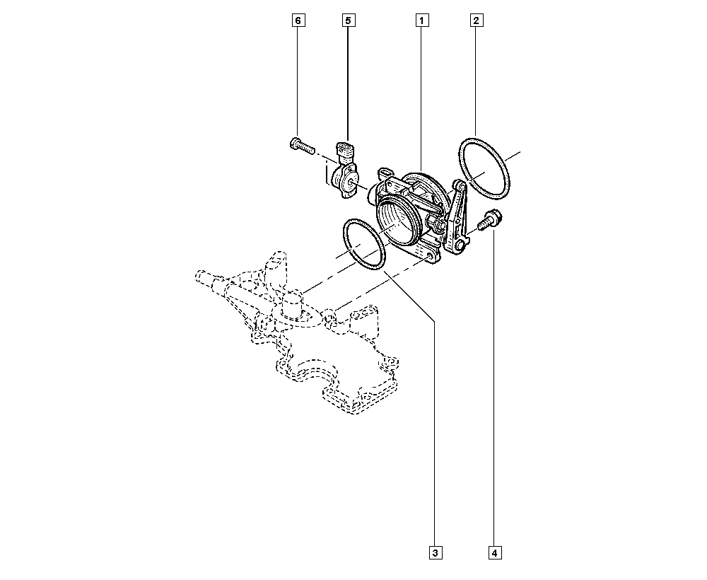 RENAULT 77 01 044 743 - Sensore, Regolazione valvola farfalla www.autoricambi360.it