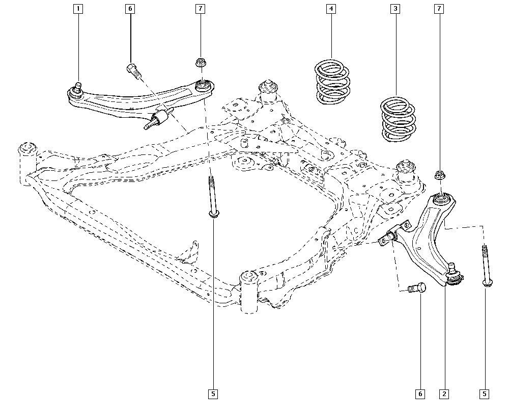 RENAULT 54 50 404 45R - Braccio oscillante, Sospensione ruota www.autoricambi360.it