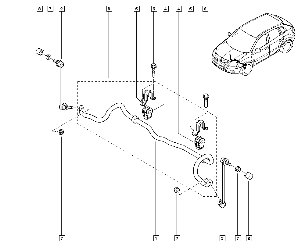 RENAULT 54 66 84C B0A - Asta / Puntone, Stabilizzatore www.autoricambi360.it