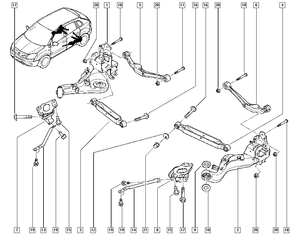 RENAULT 5512 129 16R - Braccio oscillante, Sospensione ruota www.autoricambi360.it