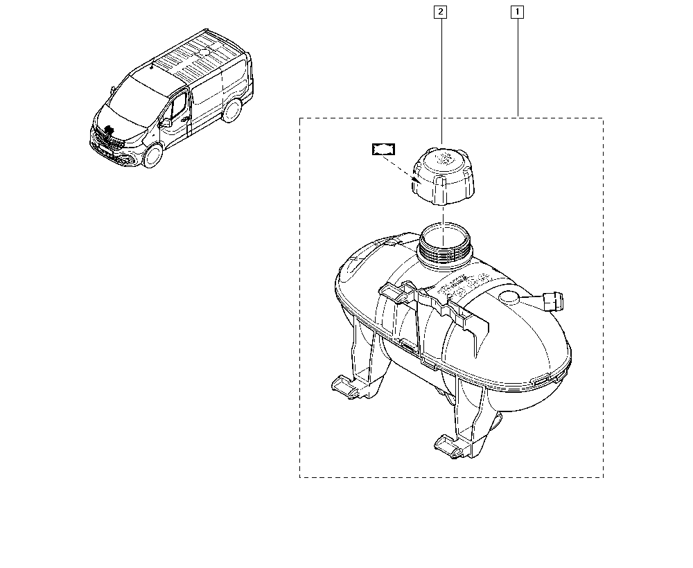 RENAULT 217106703R - Serbatoio compensazione, Refrigerante www.autoricambi360.it