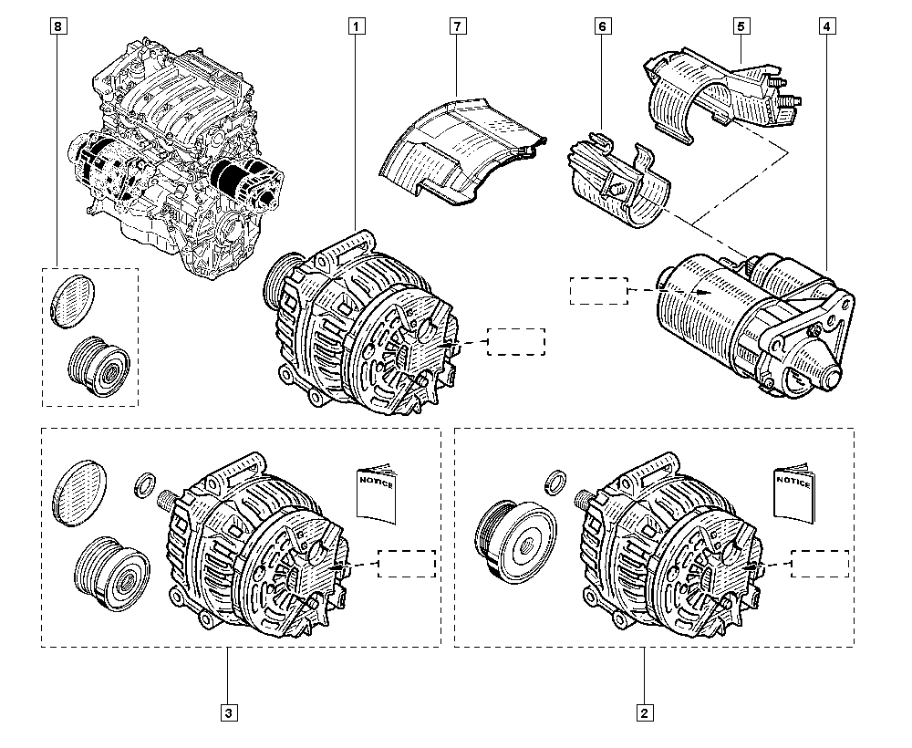 RENAULT 77 01 477 689 - Puleggia cinghia, Alternatore www.autoricambi360.it