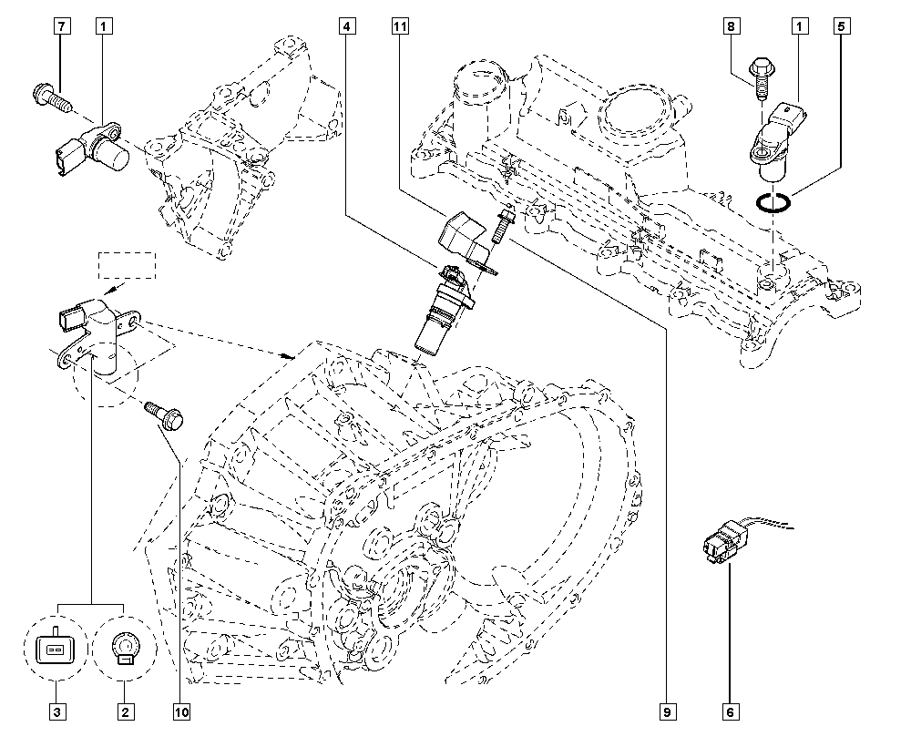 RENAULT 237310776R - Sensore, Posizione albero a camme www.autoricambi360.it
