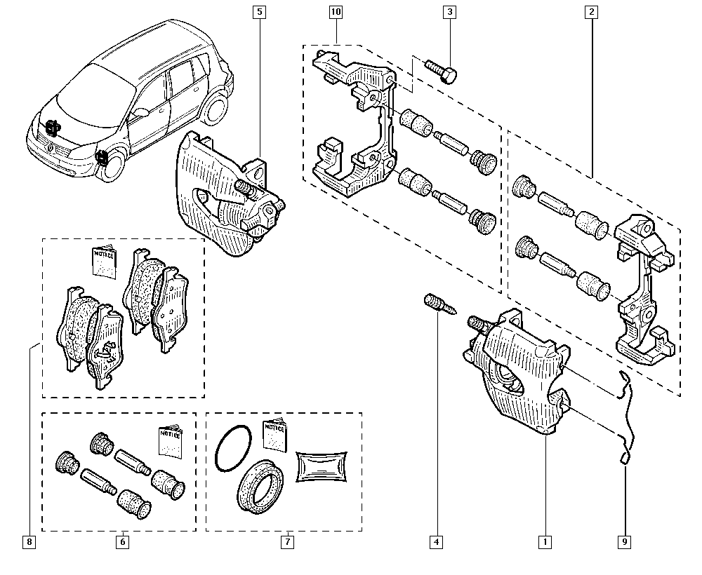 Samko 5SP1279 - Kit pastiglie freno, Freno a disco www.autoricambi360.it