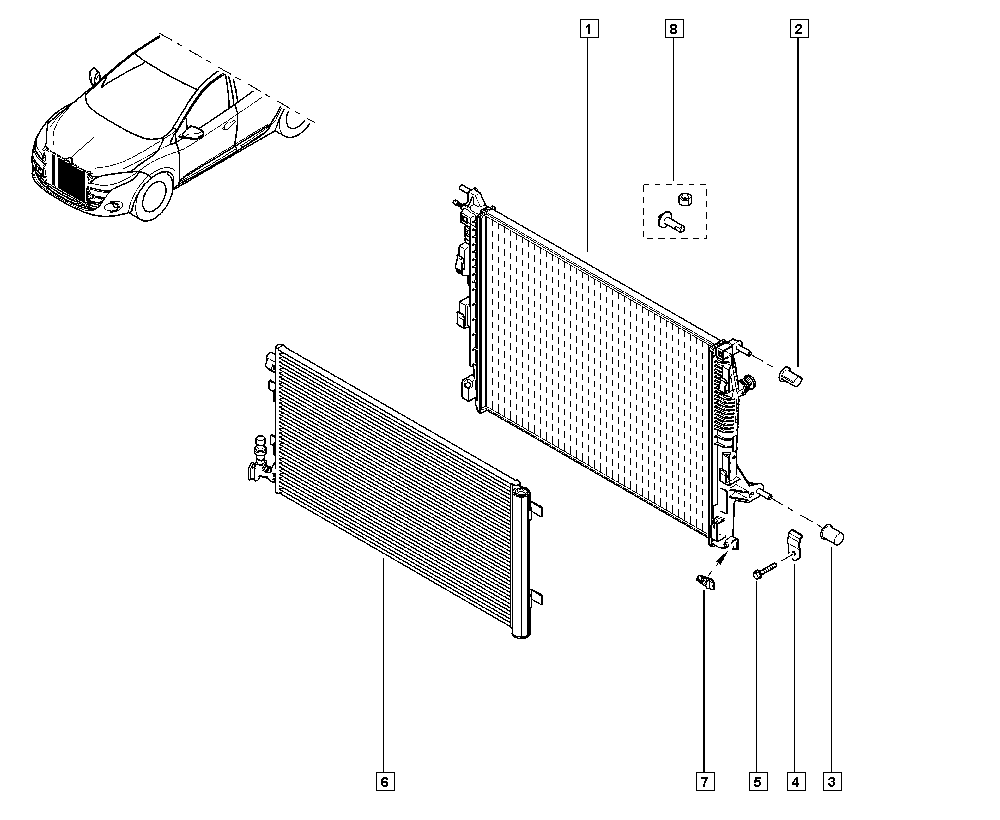 AHE 43479 - Condensatore, Climatizzatore www.autoricambi360.it