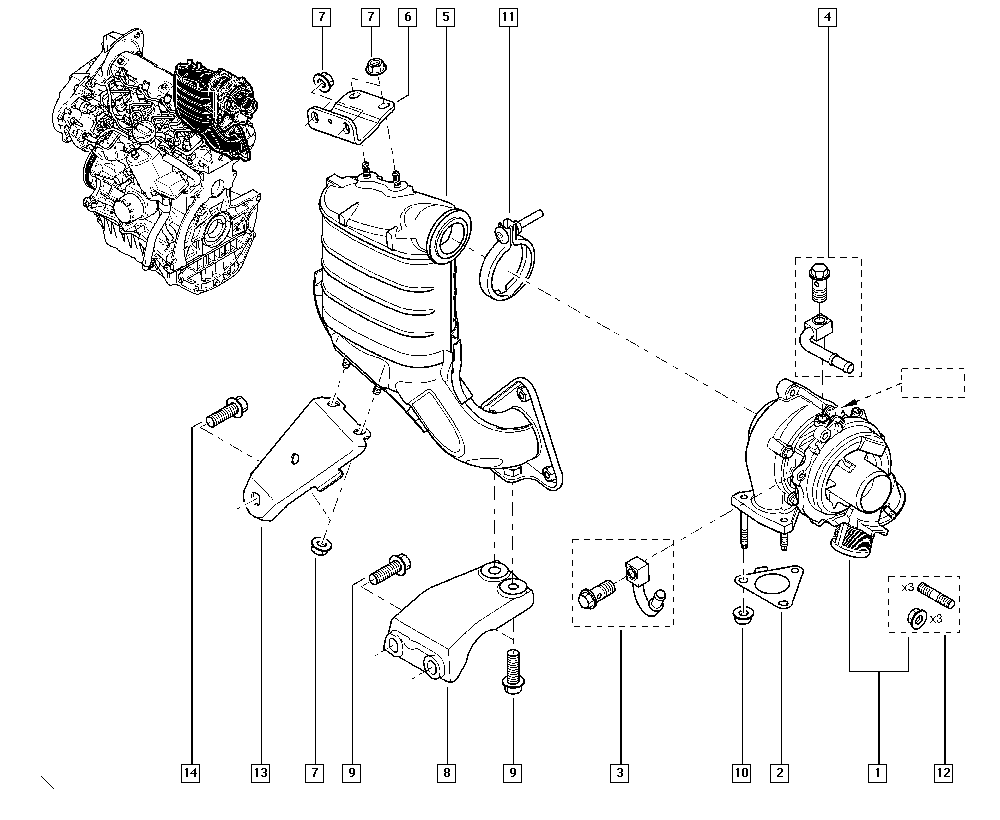 RENAULT 7701479254* - Turbocompressore, Sovralimentazione www.autoricambi360.it