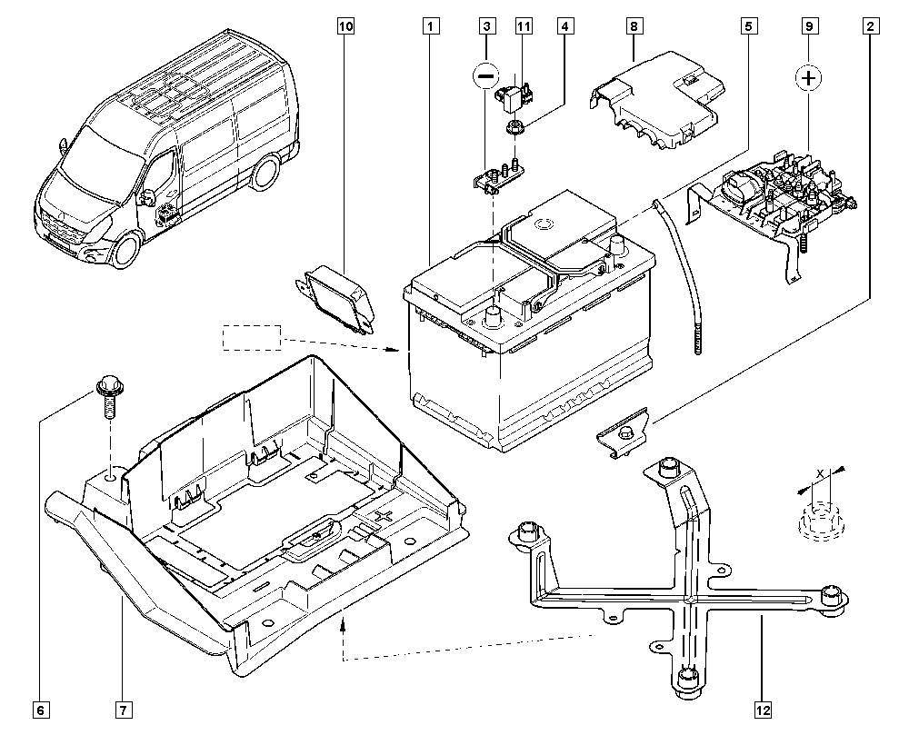 RENAULT 7711419086 - Batteria avviamento www.autoricambi360.it