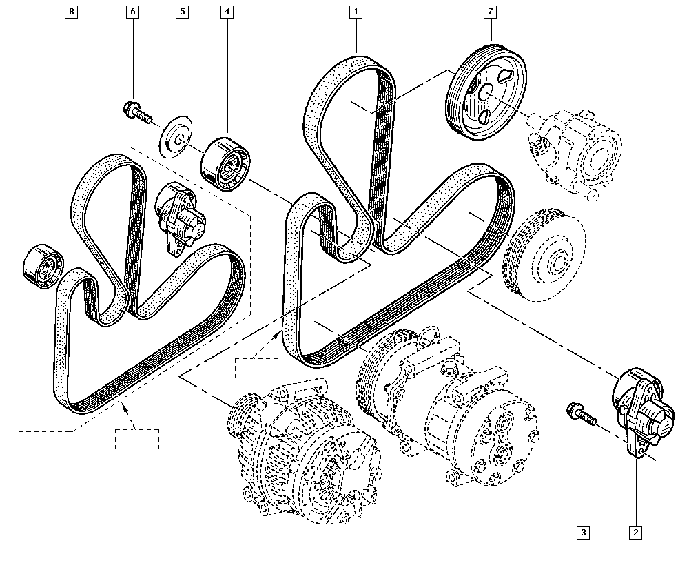 Autokit 03.81912 - Galoppino / Guidacinghia, Cinghia Poly-V www.autoricambi360.it
