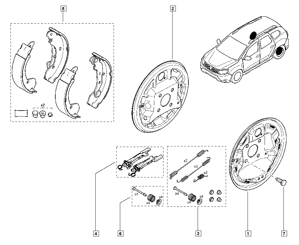 Samko 89890 - Kit ganasce freno www.autoricambi360.it