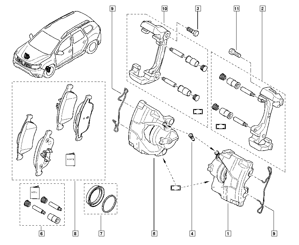 RENAULT 410600379R - Kit pastiglie freno, Freno a disco www.autoricambi360.it