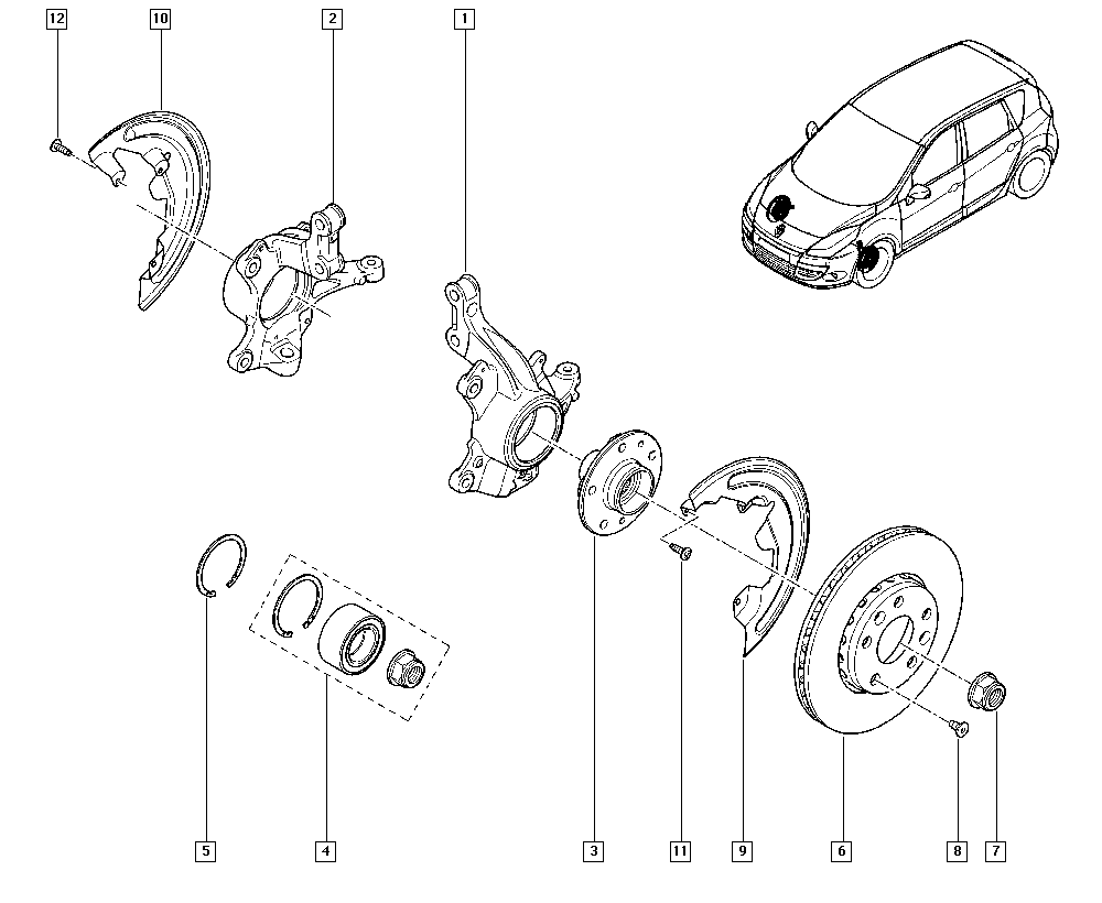 RENAULT 402108022R - Kit cuscinetto ruota www.autoricambi360.it