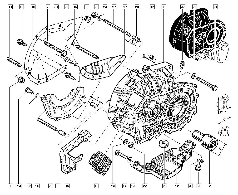 RENAULT 79.030.750.33 - Vite di chiusura, vaschetta dell'olio www.autoricambi360.it