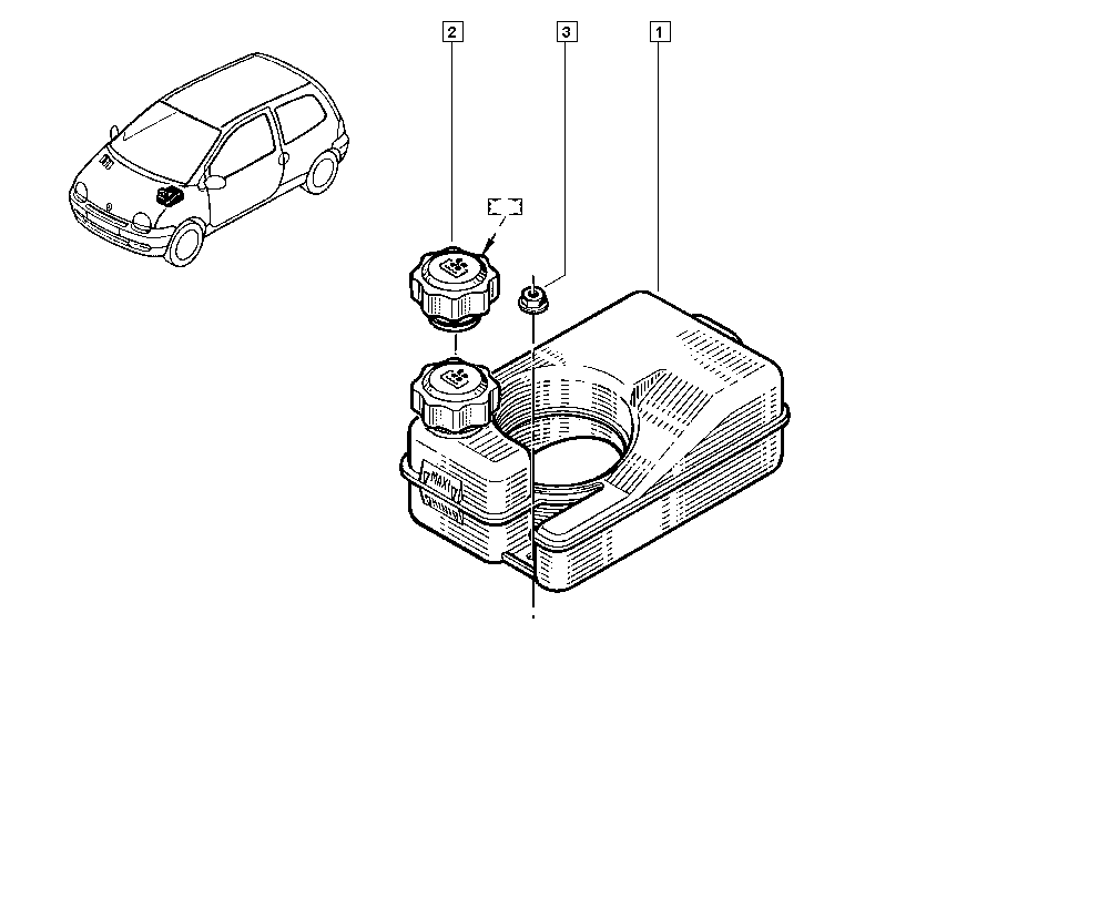 RENAULT 7700805031 - Tappo, serbatoio refrigerante www.autoricambi360.it