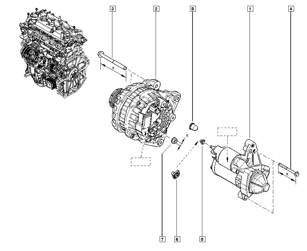 RENAULT 231004BE0B - Puleggia cinghia, Alternatore www.autoricambi360.it