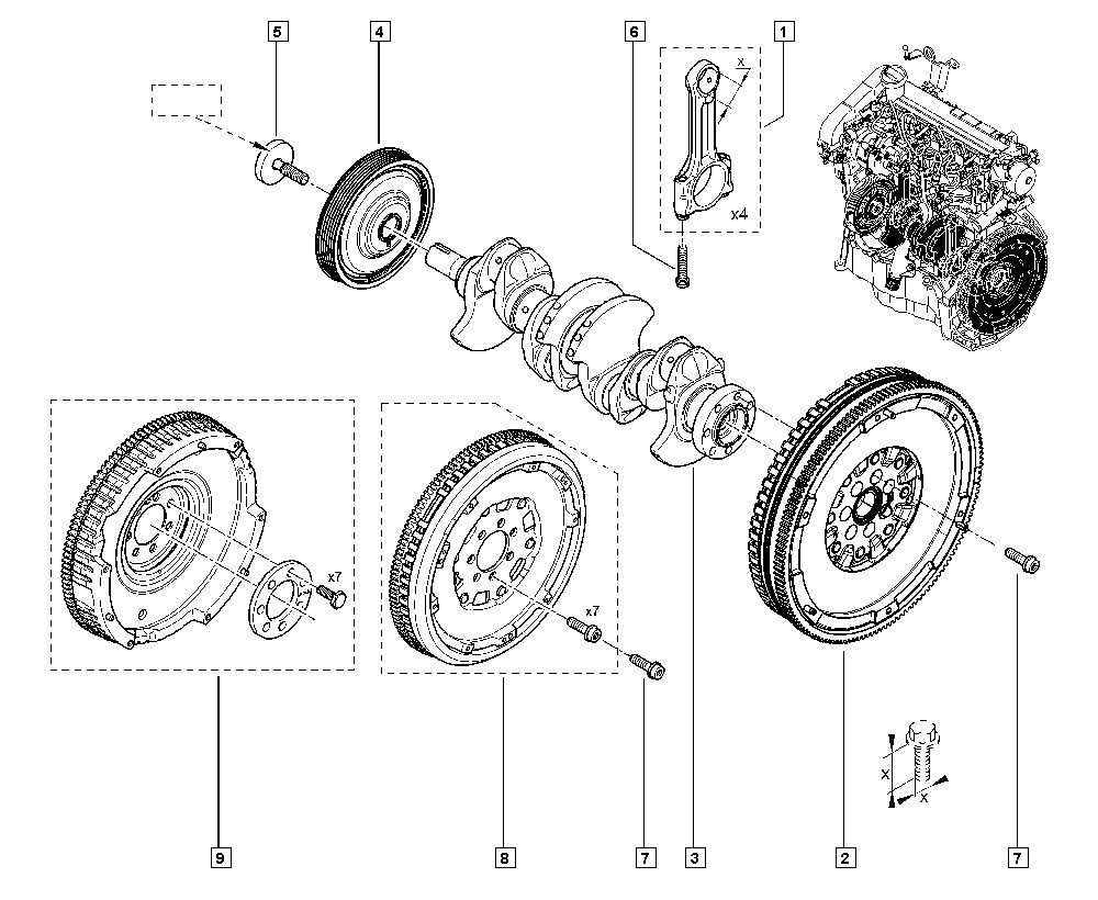 Autokit 03.90219 - Puleggia cinghia, Albero a gomiti www.autoricambi360.it
