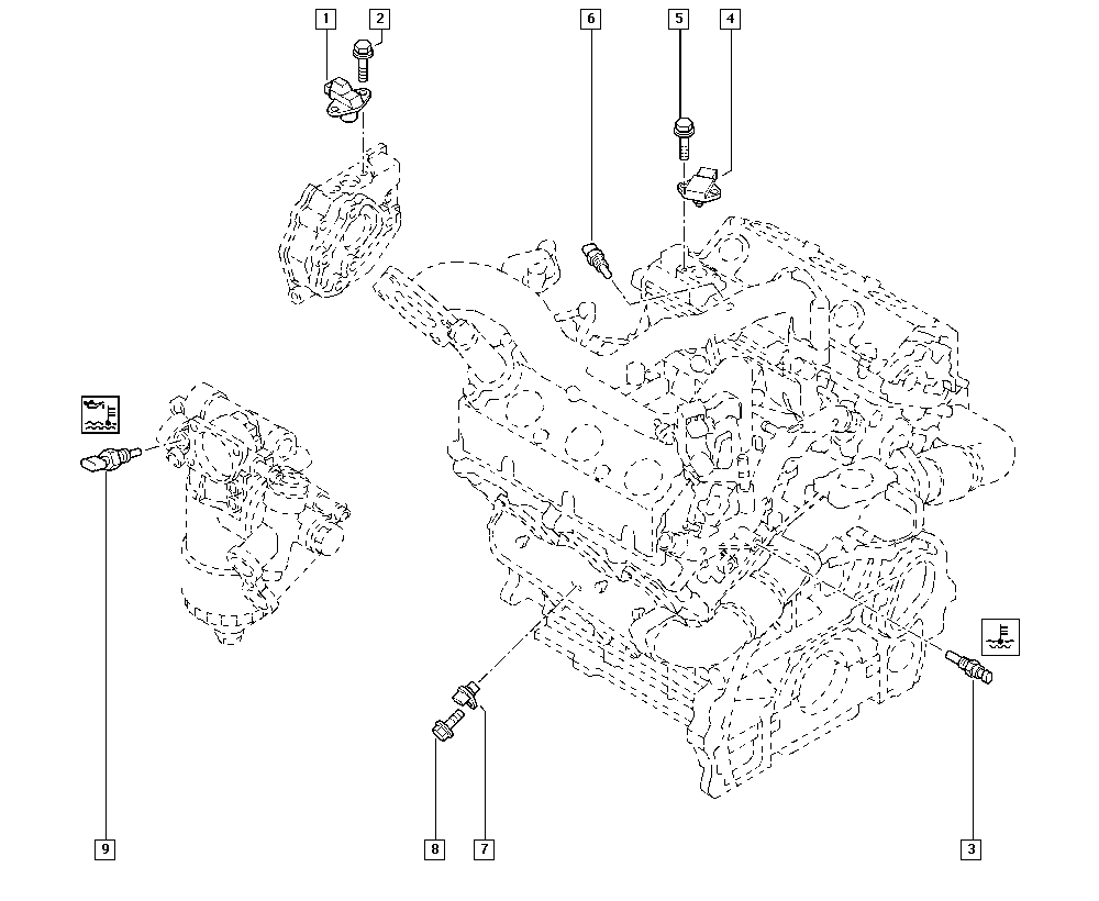 RENAULT 77 01 053 991 - Sensore, Temperatura refrigerante www.autoricambi360.it