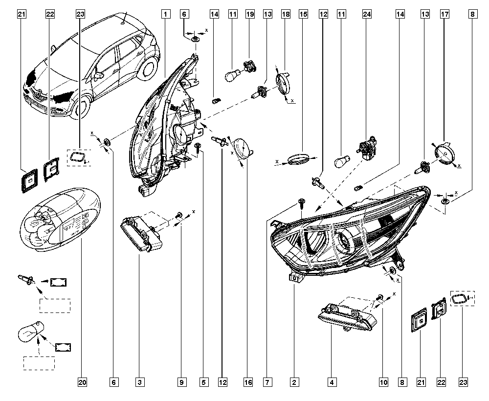 Magneti Marelli 711307024448 - Faro principale www.autoricambi360.it