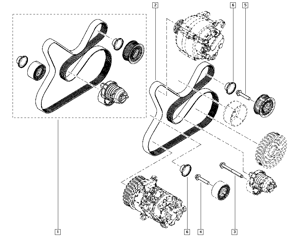 GATES K017PK1570 - Kit Cinghie Poly-V www.autoricambi360.it