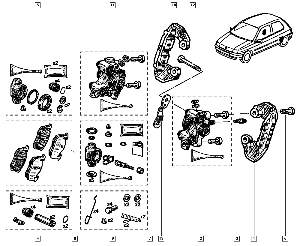 TRW GDB1305 - Kit pastiglie freno, Freno a disco www.autoricambi360.it