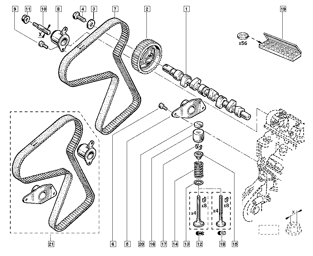 MOVIS ASTK0824 - Kit cinghie dentate www.autoricambi360.it