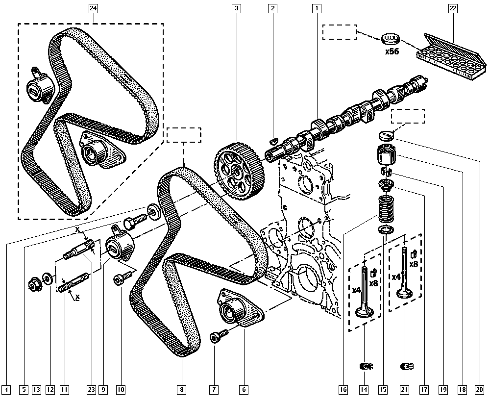 MOVIS ASTK0824 - Kit cinghie dentate www.autoricambi360.it