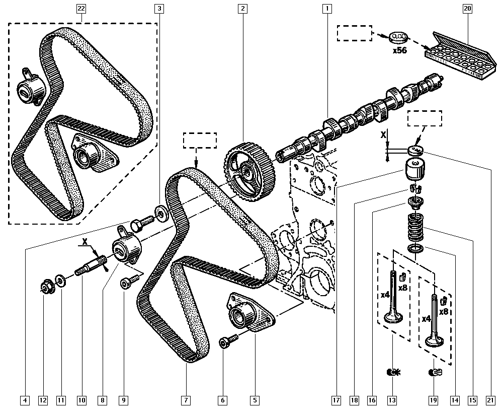 MOVIS ASTK0824 - Kit cinghie dentate www.autoricambi360.it