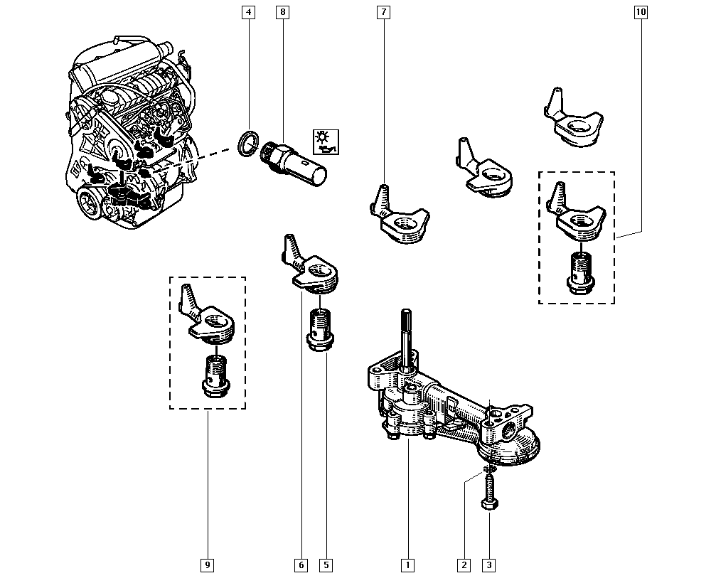RENAULT 77 00 845 214 - Sensore, Pressione olio www.autoricambi360.it