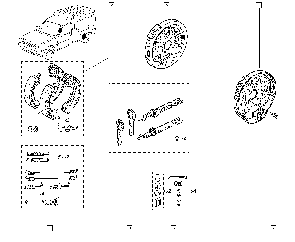 Samko 84990 - Kit ganasce freno www.autoricambi360.it